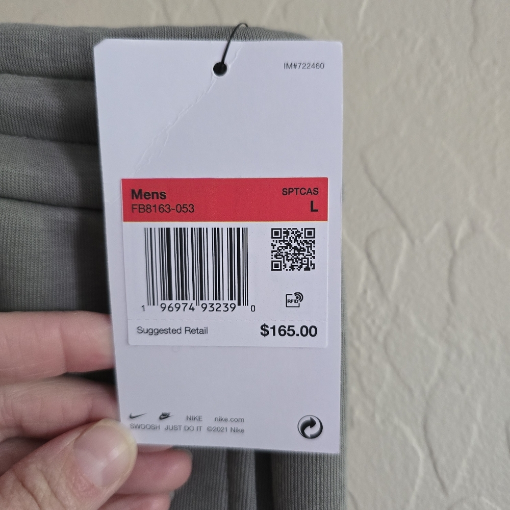 Nike Tech Fleece Reimagined Loose Fit Dark Stucco Pants Men's Large - Picture 6 of 16